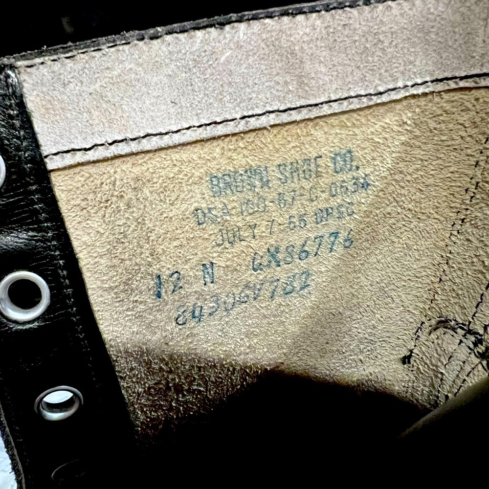 Hard-to-find 1960s era Vietnam flyer boots Size 12N Excellent Condition 🪖